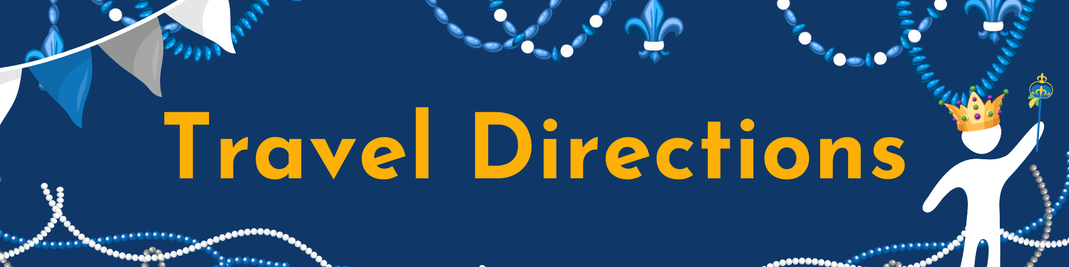Travel banner for CCSC26. Text says Travel Directions